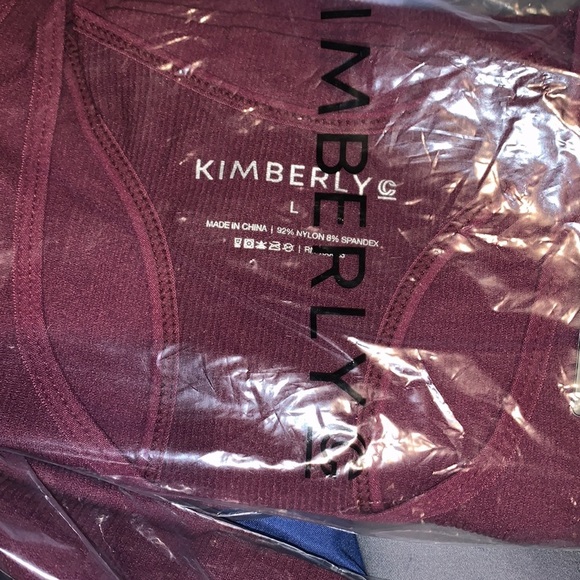 Seamless Ribbed racerback tank top and leggings - Picture 4 of 6